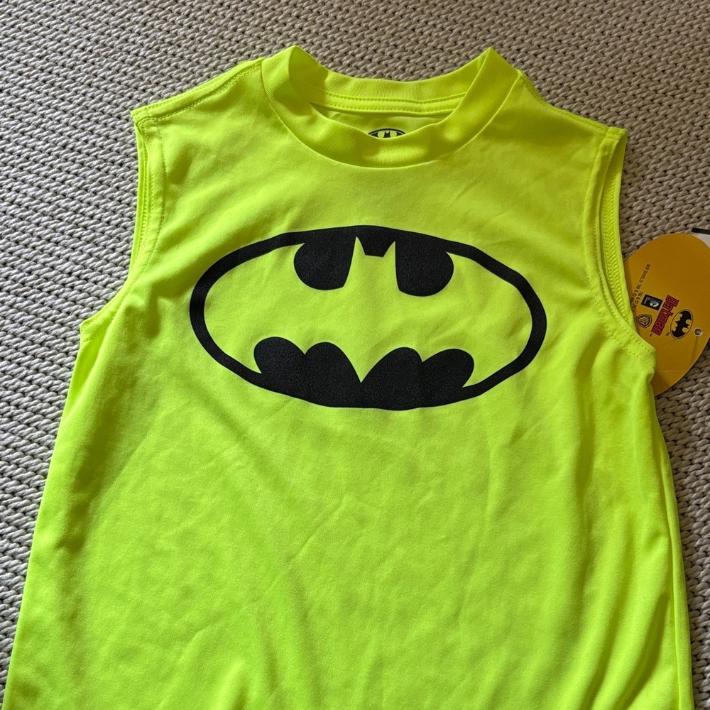Tank Batman boys new size S 6/7 polyester sleeveless TM&DC Comics